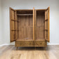 OAK FURNITURELAND BRUSHED & GLAZED SOLID OAK TRIPLE WARDROBE PARQUET RANGE RRP £1499