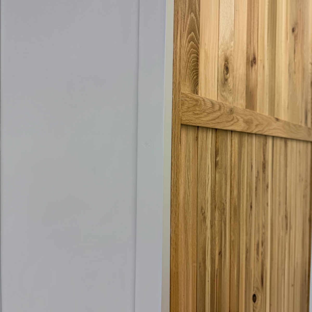 Natural Solid Oak & Painted Double Larder, Henley Range From Oak Furnitureland RRP £1679