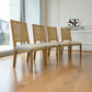 Set of 4 Solid Oak Rattan Back Dining Chairs, Elkstone Mellow Oak Range RRP £796