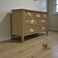 Light Natural Solid Oak 7 Drawer Chest, Newton Range From Oak Furnitureland RRP £679