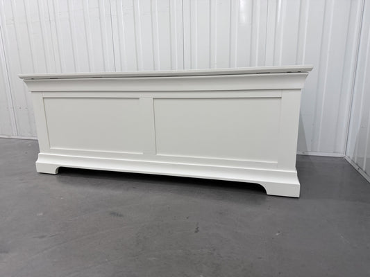 Solid Hardwood & Warm White Painted Wide Blanket Box RRP £425