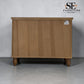 Solid Oak & Quality Oak Veneer Wide Bedside Table from the Elkstone Mellow Oak Range
