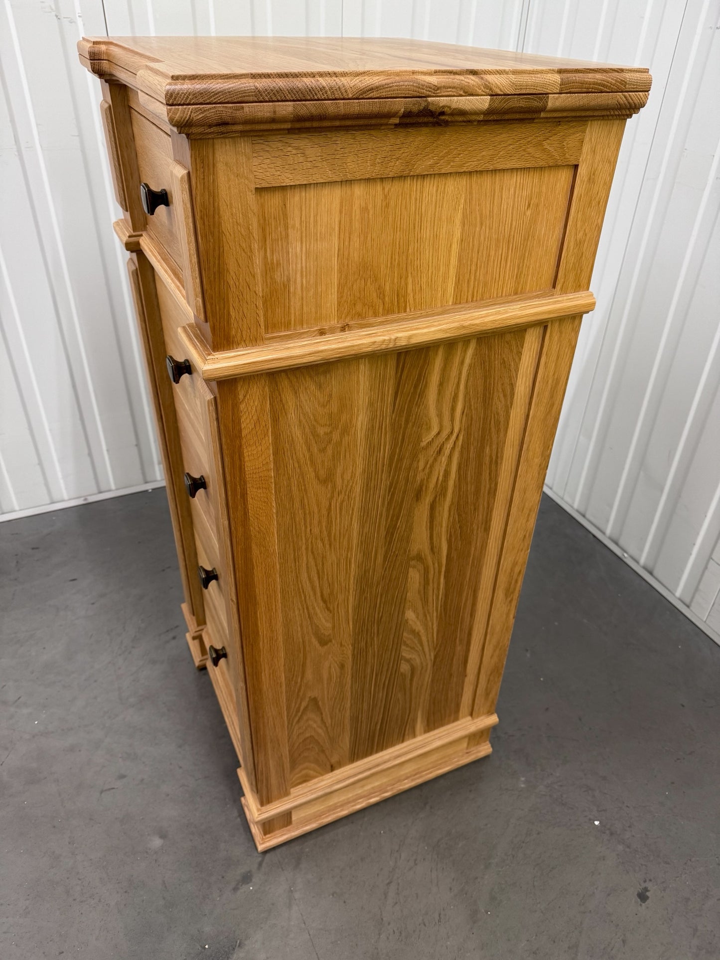 Solid Oak Tallboy w/Dovetail Drawers On Traditional Wooden Runners RRP £579