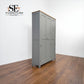 Solid Oak Top & Solid Wood Frames 3 Door Hallway Cupboard, Chester Dove Grey Range RRP £1300