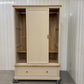 Oak Furnitureland Natural Oak & Grey Painted Double Wardrobe Henley Range RRP £899