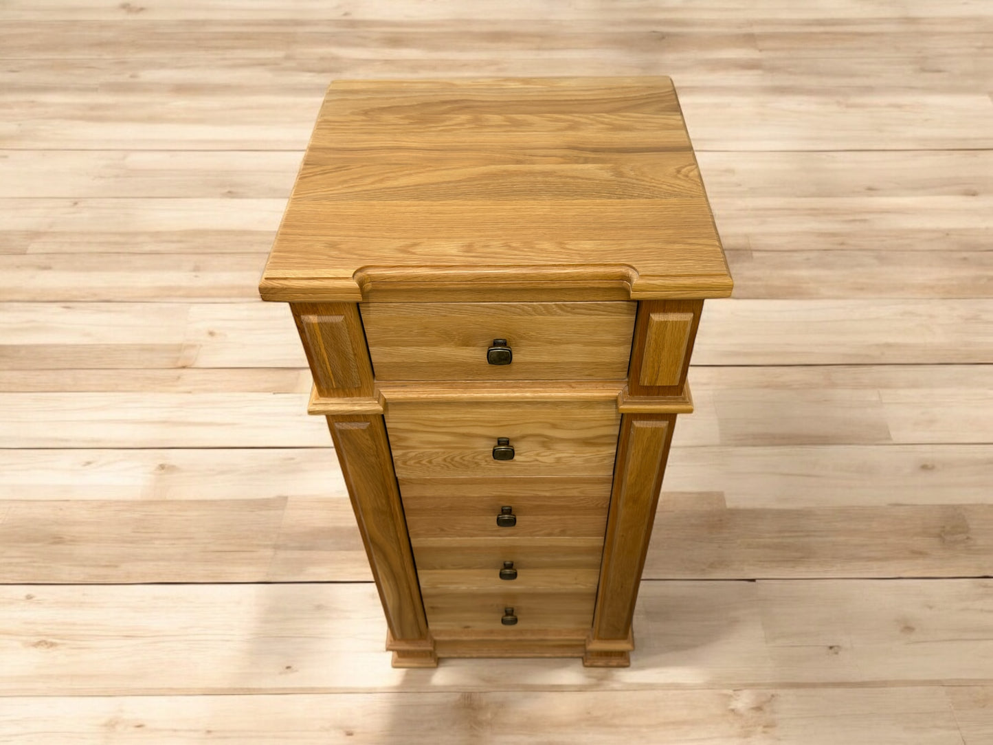 Solid Oak Tallboy w/Dovetail Drawers On Traditional Wooden Runners RRP £579