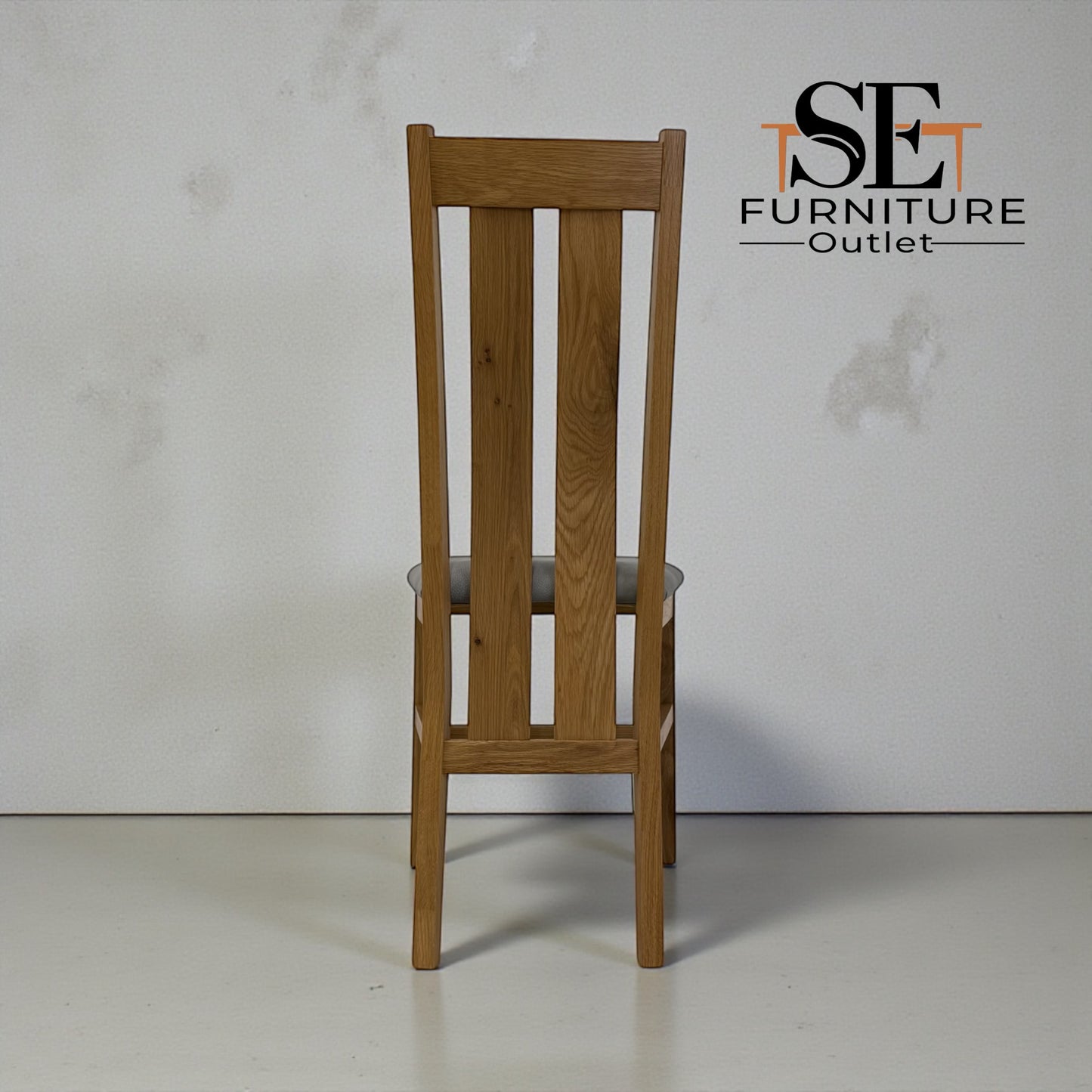Set of 6 Arched Back Natural Oak Dining Chairs, From Oak Furnitureland RRP £200 Each
