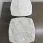 Oak Furnitureland Solid Acacia & Luxury Italian Carrara Marble Top Side Tables RRP £458