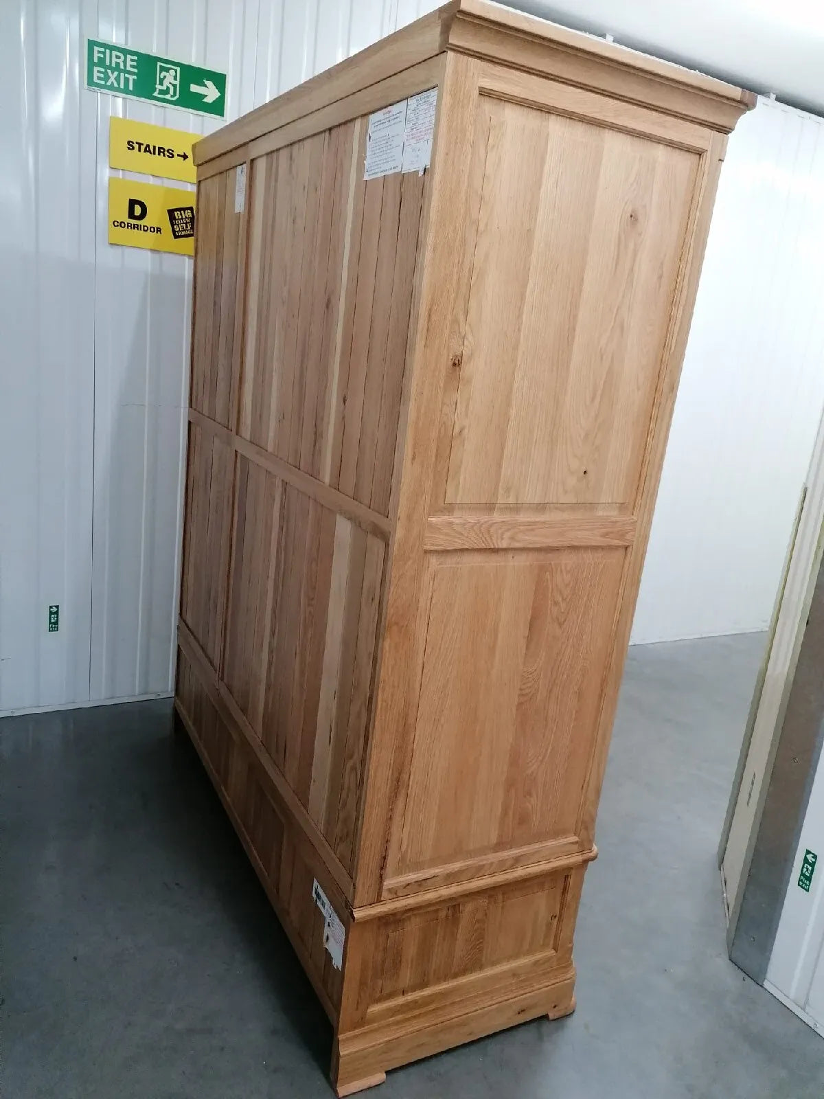 Oak Furnitureland Natural Solid Oak Triple Wardrobe Canterbury Range RRP £1499