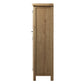 Smoked Oak Drinks Cabinet with Mirrored Back and Wine Rack