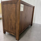 Solid Dark Oak & Luxury Black Marble Top Sideboard RRP £549