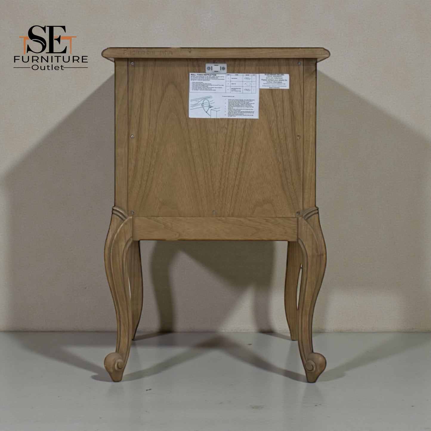 Gallery Direct Chic Weathered 2 Drawer Bedside Table RRP £299