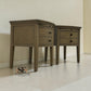 Set of 2 Solid Oak & Oak Veneer Bedside Tables from the Winchcombe Smoked Oak Range RRP £598