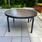 Moda Furnishings Premium Quality Aluminum 6 Seater Large Round Table with Glass Top, RRP £699
