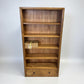 Brushed & Glazed Solid Oak Tall Bookcase, Parquet Range From Oak Furnitureland RRP £649