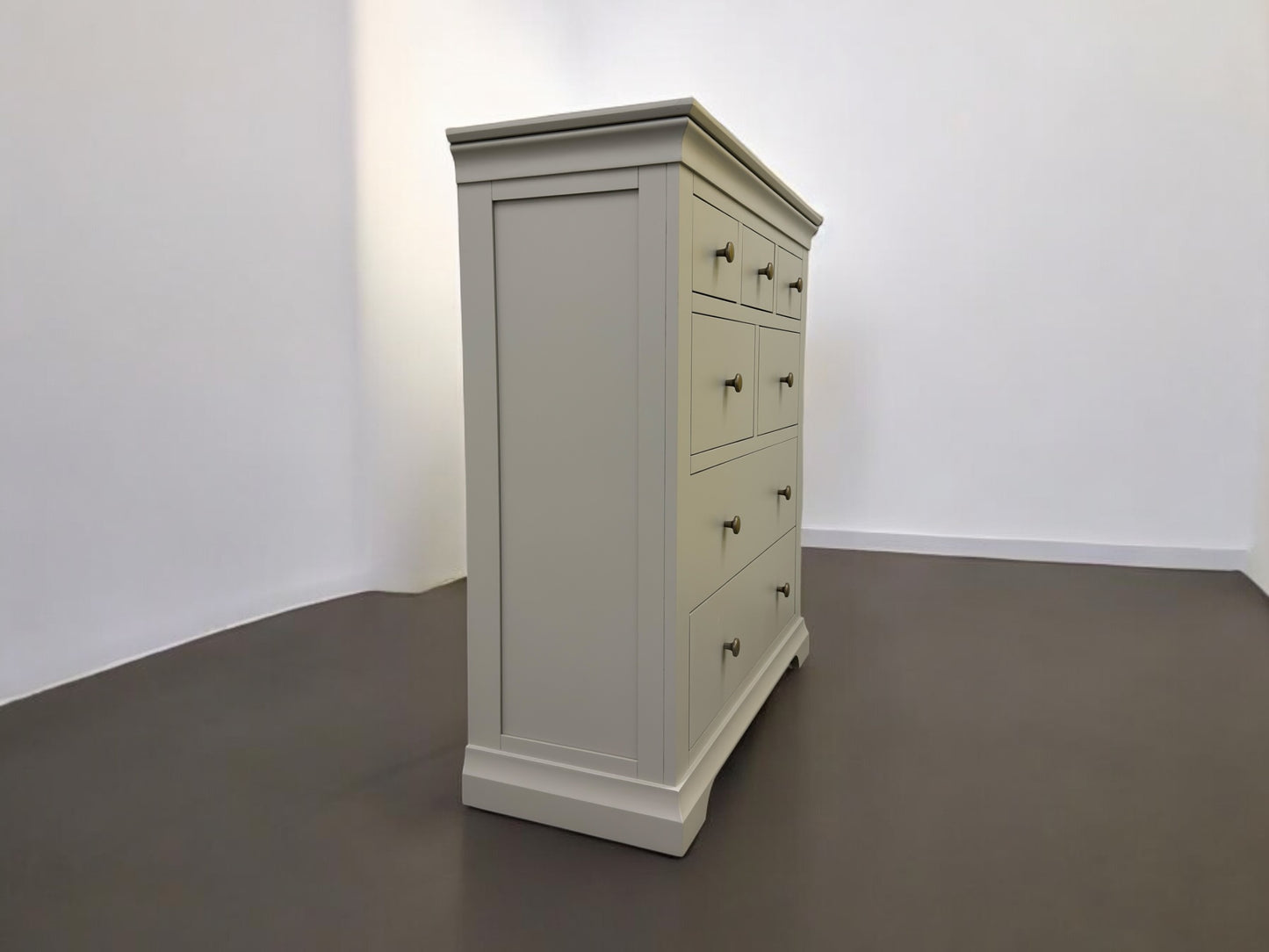 Cotswold Company Solid Wood & Grey Painted 7 Drawer Chest RRP £699