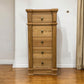 Solid Oak Tallboy w/Dovetail Drawers On Traditional Wooden Runners RRP £579