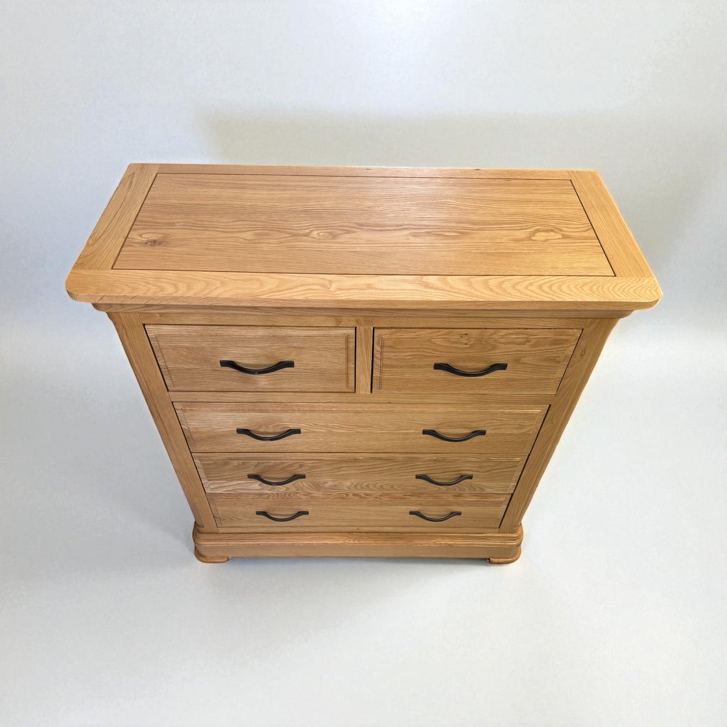 Natural Solid Oak 5 Drawer Chest, Canterbury Range From Oak Furnitureland RRP £599