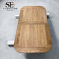 Natural Solid Oak Extending Dining Table, 10 to 12 Seater Hercules Range From Oak Furnitureland RRP £1099