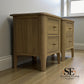Light Natural Solid Oak 2 Drawer Bedside Tables Newton Range From Oak Furnitureland RRP £498