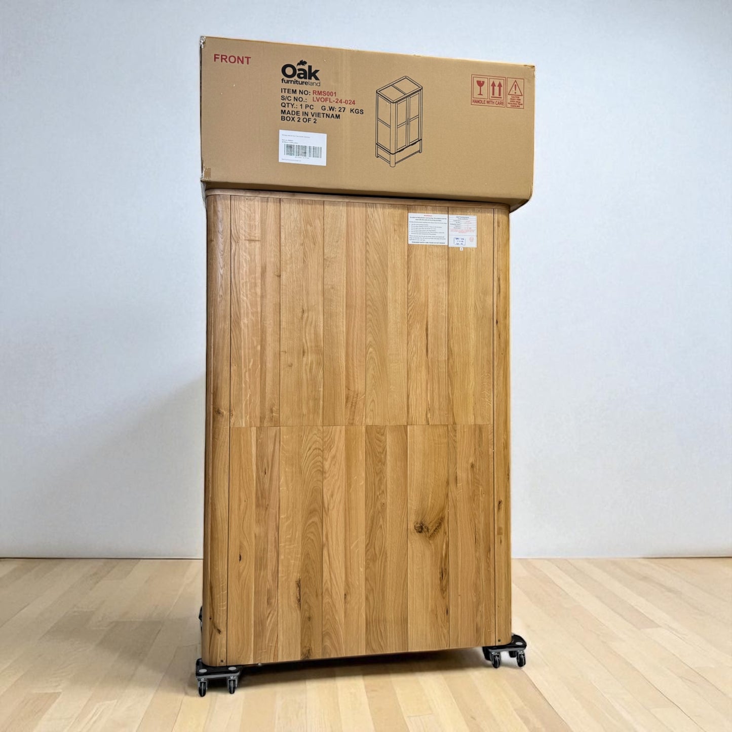 Natural Solid Oak Double Wardrobe Romsey Range From Oak Furnitureland RRP £939