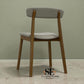 Set of 4 Natural Solid Oak & Upholstered Dining Chairs, Weston Oak Range, RRP £1196