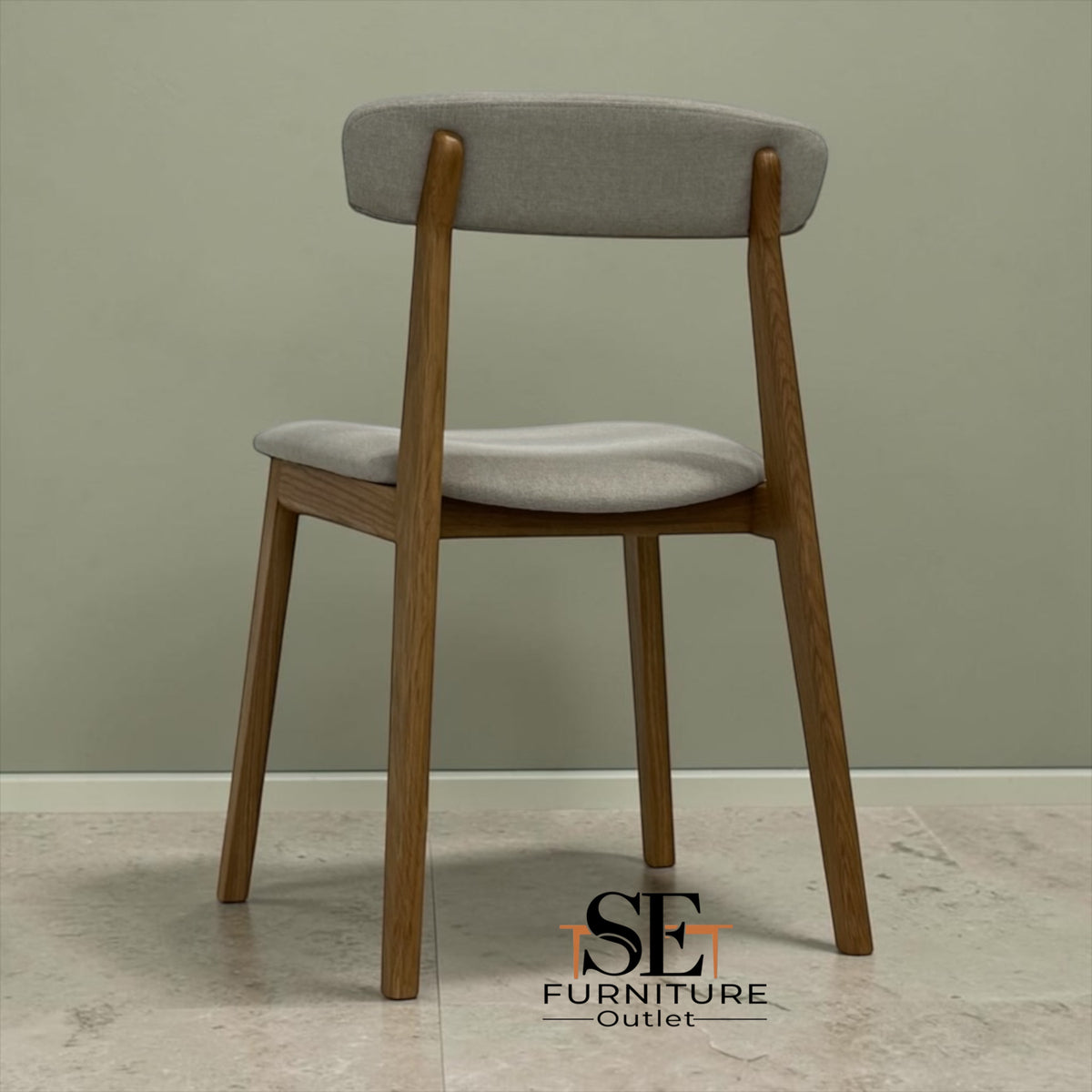 Set of 4 Natural Solid Oak & Upholstered Dining Chairs, Weston Oak Range, RRP £1196