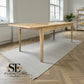 Light Natural Solid Oak Extending Dining Table, 6 to 8 Seater Newton Range From Oak Furnitureland RRP £869