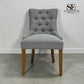 Set of 4 Solid Oak Legs Dining Chairs with Wise Fabric Primrose Range RRP £900