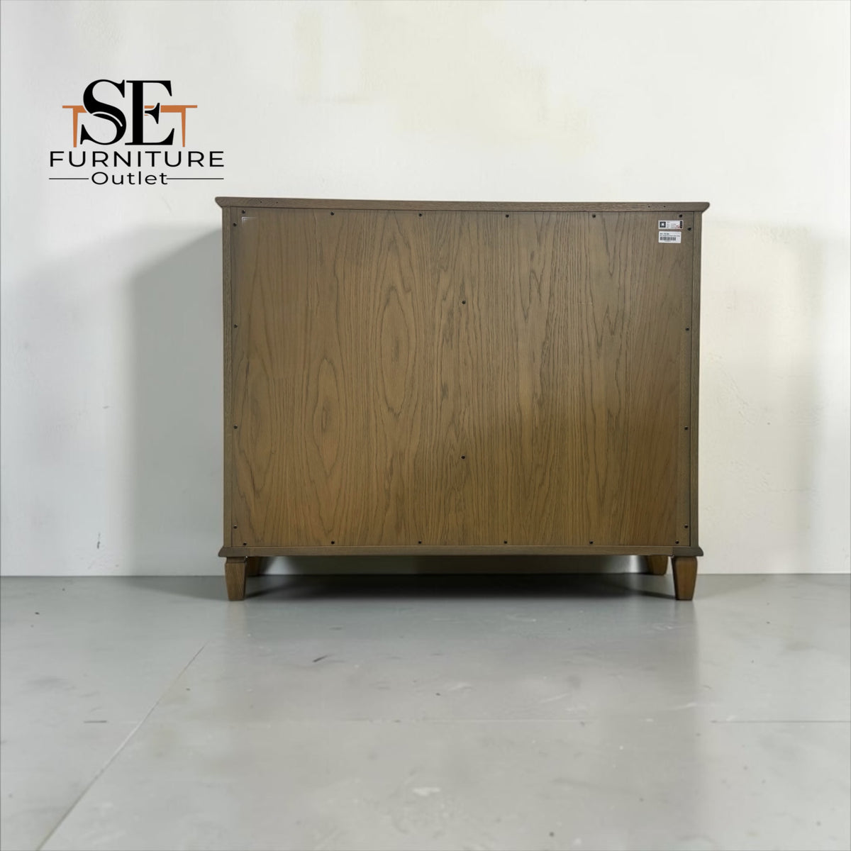 Smoked Solid Oak & Oak Veneer 3 Drawer Chest of Drawers, Bibury Smoked Oak Range, RRP £699