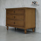 Solid Oak & Quality Oak Veneer Wide Bedside Table from the Elkstone Mellow Oak Range