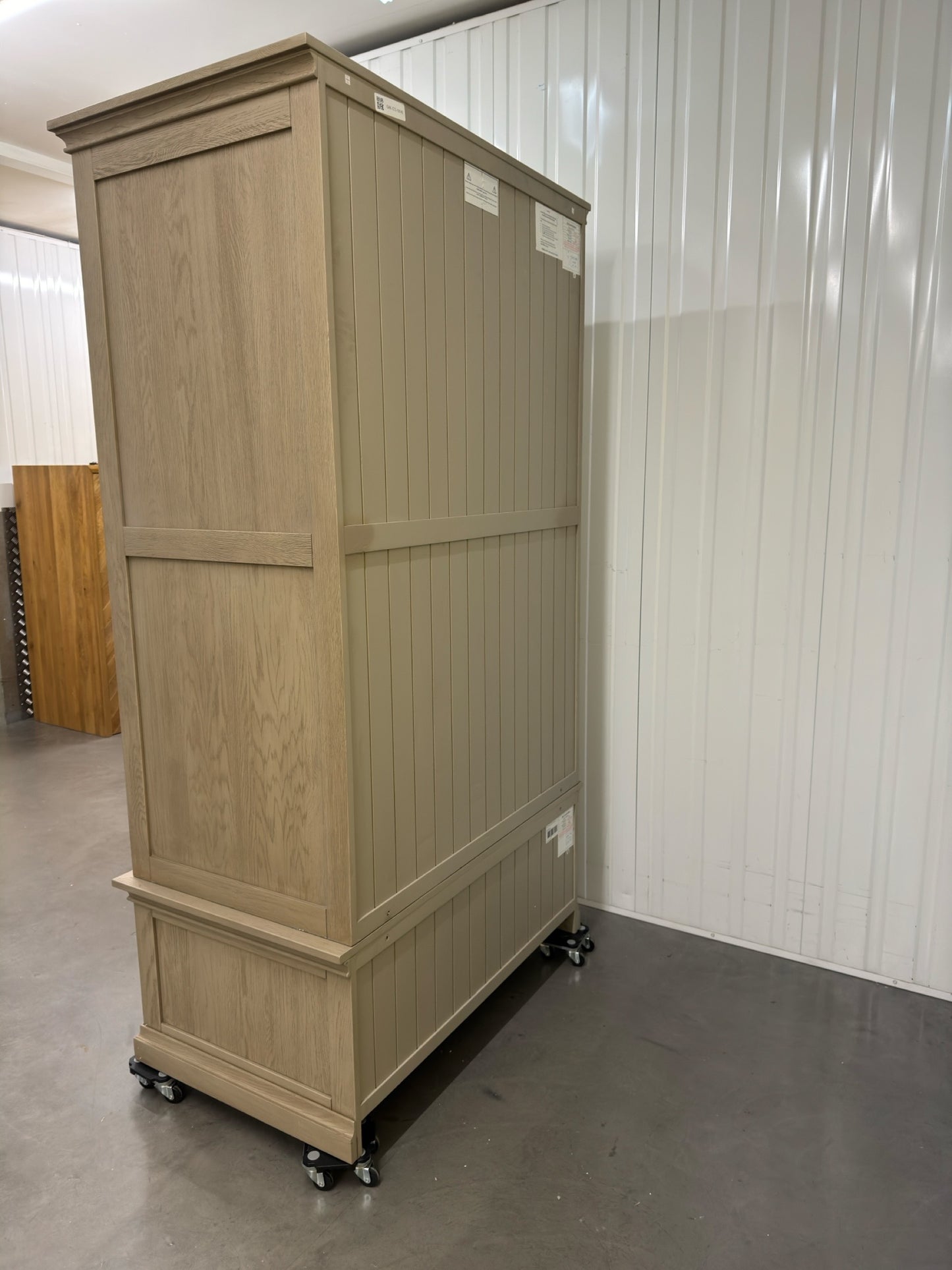 Oak Furnitureland Weathered Oak Double Wardrobe Burleigh Range RRP £999