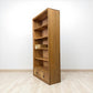 Brushed & Glazed Solid Oak Tall Bookcase, Parquet Range From Oak Furnitureland RRP £649