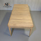 Light Natural Solid Oak Extending Dining Table, 6 to 8 Seater Newton Range From Oak Furnitureland RRP £869