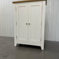 Cotswold Company Oak Top & Pure White Painted Large Shoe Cupboard RRP £525