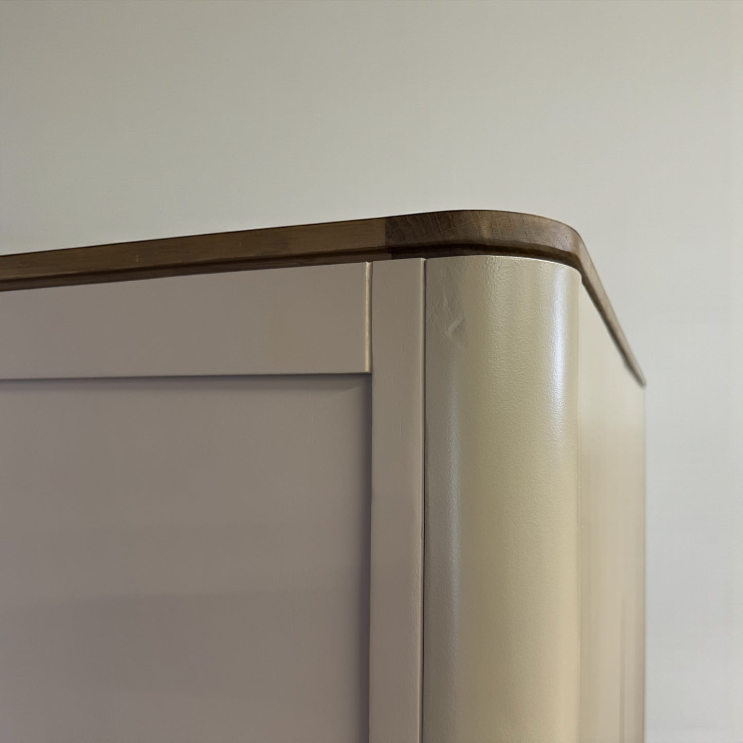 Smoked Oak Top & Painted Triple Wardrobe, Otto Range From Oak Furnitureland RRP £1599