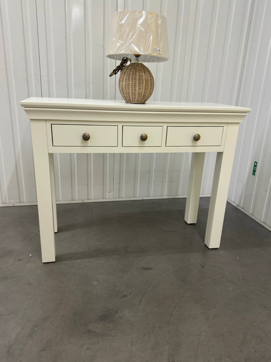 Cotswold Company Solid Wood Frame & Warm White Painted Console Table RRP £399