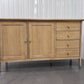 Solid White Waxed Oak Large Sideboard With 2 Door Cupboard & 4 Drawers RRP £750