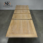 Solid Oak & Quality Oak Veneer 6-10 Seater Extending Dining Table with Limewashed Finish, Camille Range RRP £1500