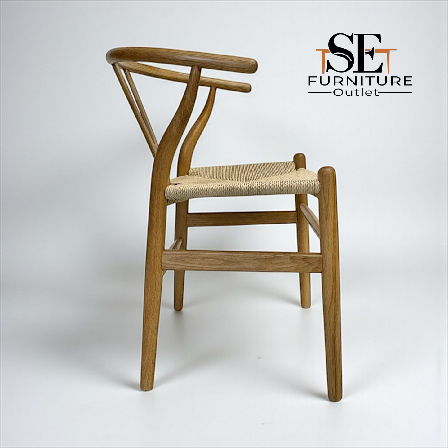 Set of 4 Natural Oak Woven Fabric Dining Chairs, From Oak Furnitureland RRP £220 Each