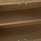 Smoked Oak 4-Door Sideboard with Chunky Oak Tops and Rounded Corners