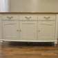 Bentleys Pale Oak Top & Painted Bow Fronted Sideboard RRP £1199