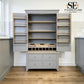 Oak & Solid Wood Frames Double Larder, Chester Dove Grey RRP £1499
