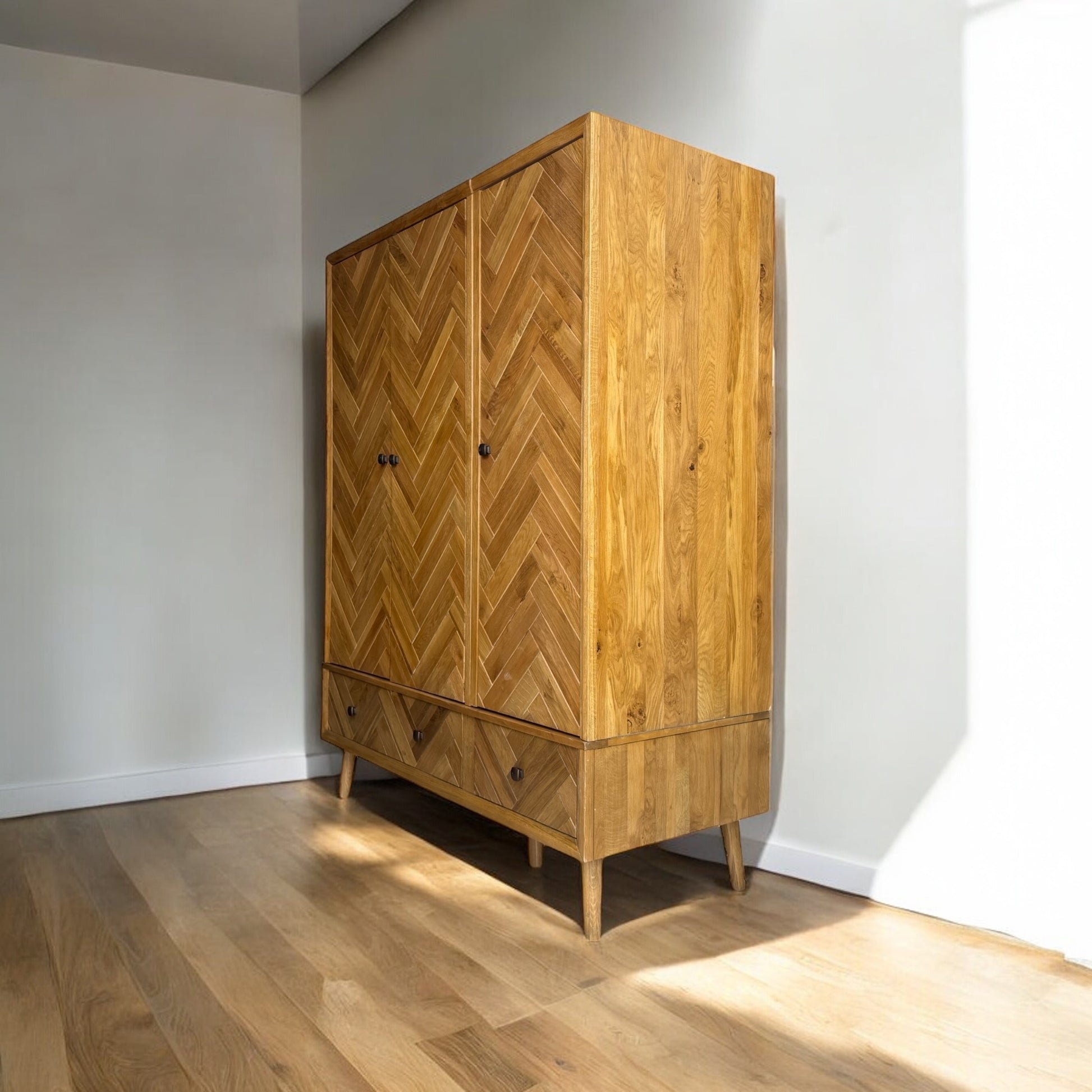 Durable wooden furniture with storage