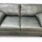 Oak Furnitureland Luxurious Italian Caruso Slate Leather Sofa Matera Range RRP £2299