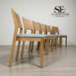 Set of 6 Natural Oak Dining Chairs, Ellison Range From Oak Furnitureland RRP £200 Each