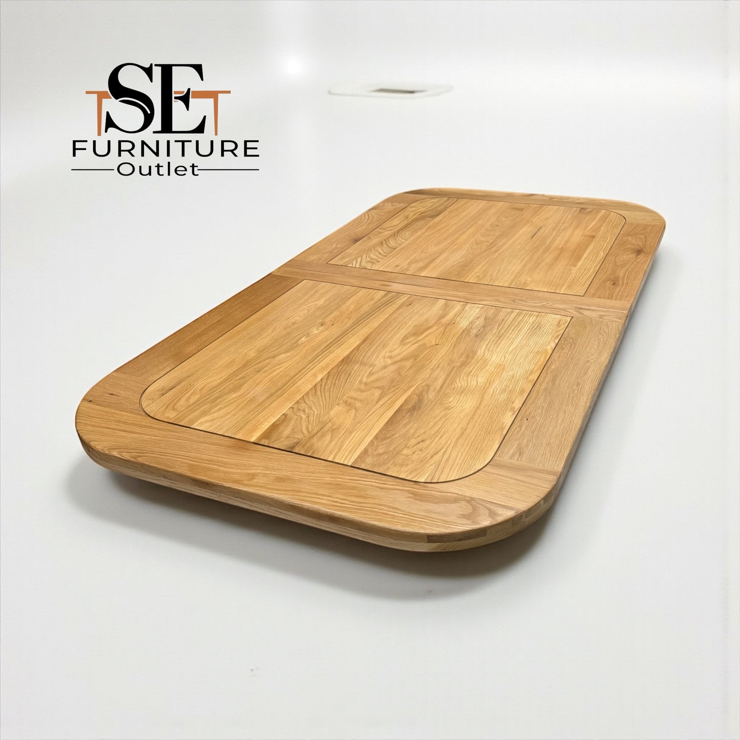 Natural Solid Oak Extending Dining Table, 10 to 12 Seater Hercules Range From Oak Furnitureland RRP £1099