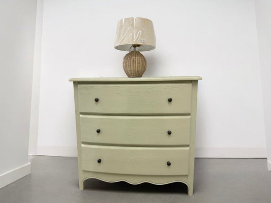 Cotswold Company Solid Oak Frame French Grey Painted Chest/Bedside Table Camille Range RRP £699