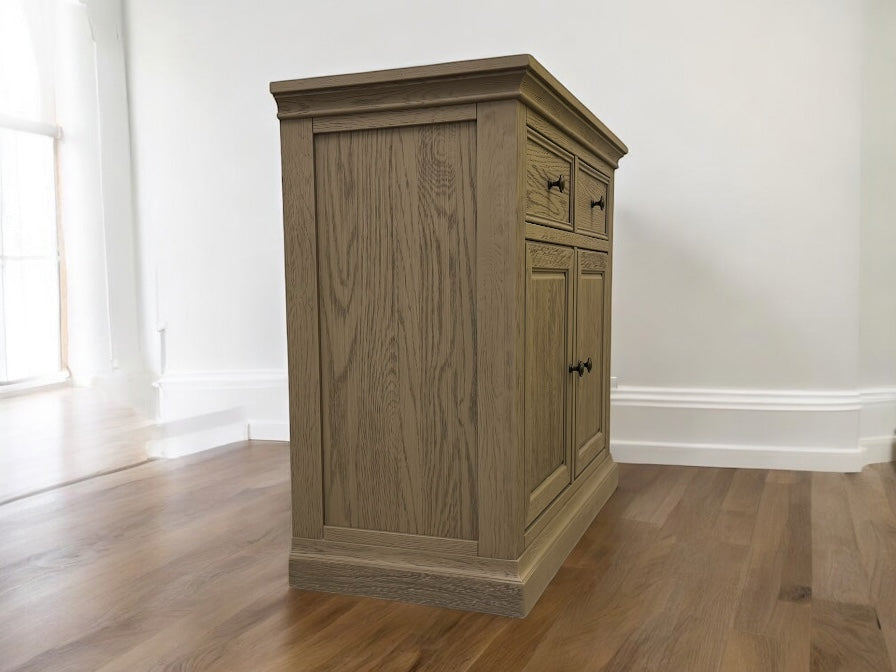 Weathered Solid Oak Small Sideboard Burleigh Range RRP £569