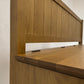 Solid Oak Top & Quality Oak Veneer Base Monks Bench with Storage, Elkstone Mellow Oak Range RRP £699
